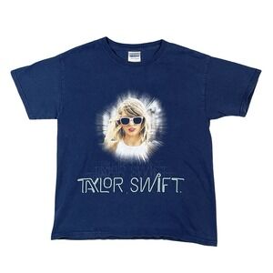 Taylor Swift 1989 World Tour T-Shirt Womens‎ S Navy Concert Tee Graphic Merch